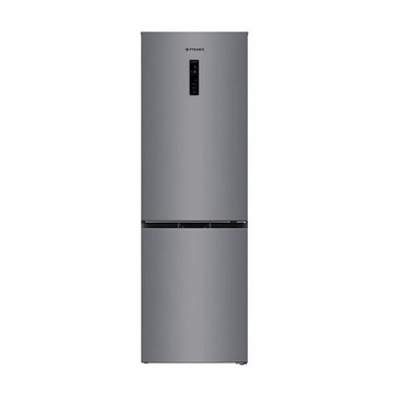 Pyramis FSO 185 031007201 Ψυγειοκαταψύκτης NoFrost Υ185xΠ60xΒ68.5εκ. Inox